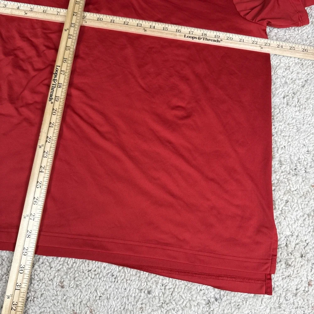 Ralph Lauren RLX Polo Red Size Large Moisture Wicking Polyester